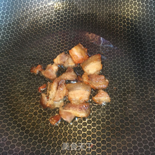 肉片炒蒜苔的做法步骤：3