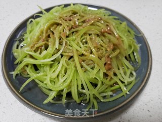 芝麻酱拌莴笋丝的做法步骤：5