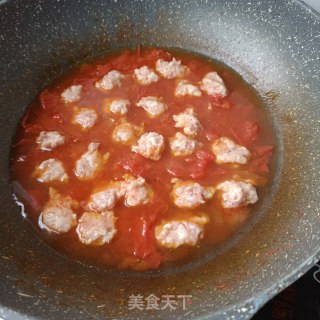 肉丸番茄汤粉的做法步骤：17