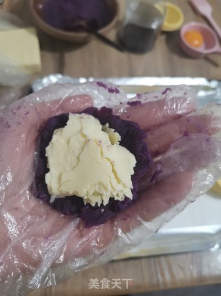 紫薯芝士球的做法步骤：3