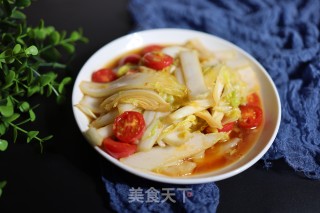 五花肉炒娃娃菜的做法步骤：8