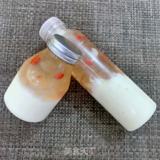 桃胶撞奶的做法步骤：8