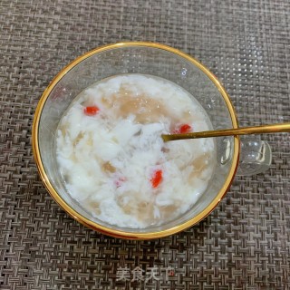 桃胶撞奶的做法步骤：9