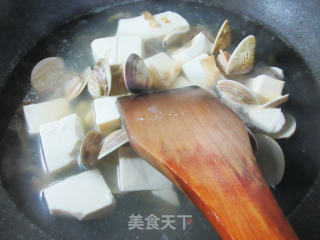 榨菜丝美贝豆腐汤的做法步骤：7
