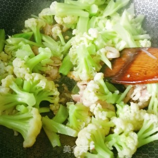 花椰菜炒肉的做法步骤：7