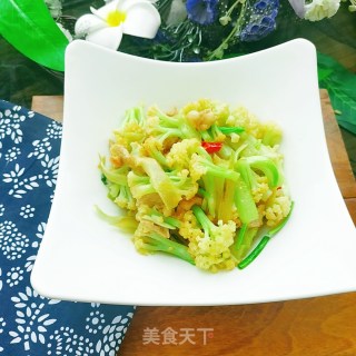 花椰菜炒肉的做法步骤：12