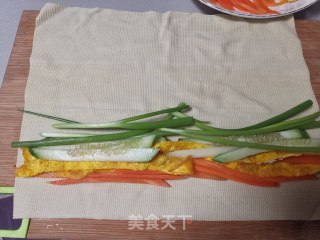 千张鲜蔬卷的做法步骤：6