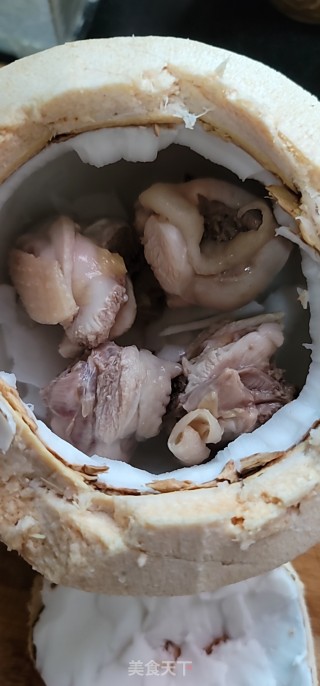 原只椰子炖鸡的做法步骤：4