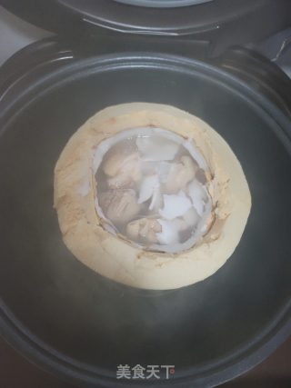 原只椰子炖鸡的做法步骤：6