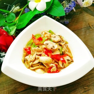 蘑菇炒肉的做法步骤：9