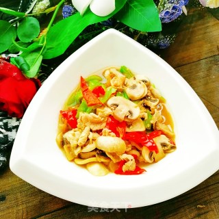 蘑菇炒肉的做法步骤：10