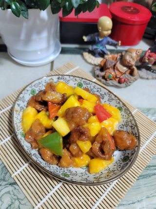 菠萝咕噜肉的做法步骤：16