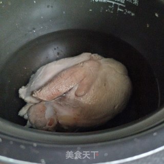白煮肉拌甜豆的做法步骤：3