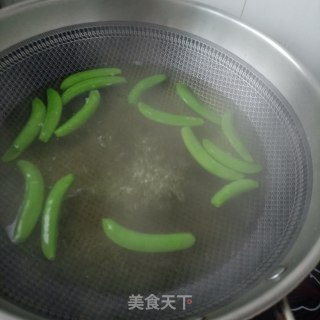 白煮肉拌甜豆的做法步骤：5