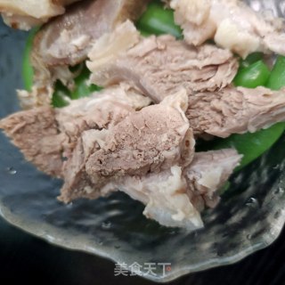白煮肉拌甜豆的做法步骤：8
