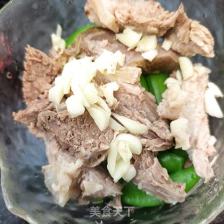 白煮肉拌甜豆的做法步骤：10