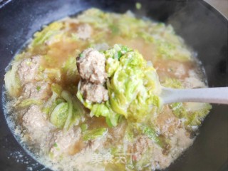 羊肉白菜丸子汤的做法步骤：24