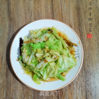 清炒手撕包菜的做法步骤：5