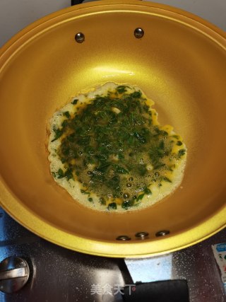 花椒叶炒鸡蛋的做法步骤：5