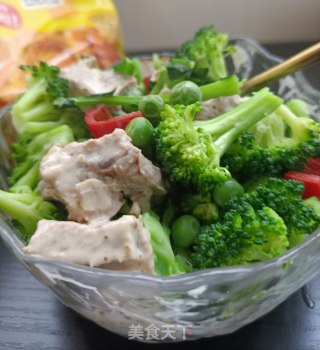猪肉豌豆西兰花沙拉的做法步骤：13