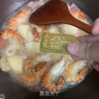 咖喱罗氏虾的做法步骤：10