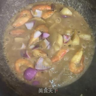 咖喱罗氏虾的做法步骤：12