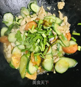 青瓜炒肉片的做法步骤：10