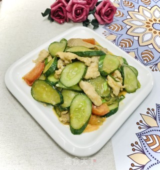 青瓜炒肉片的做法步骤：11