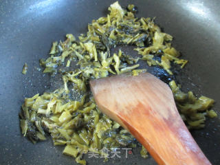 咸菜豆腐皮花菜的做法步骤：4