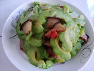 苦瓜炒肉的做法步骤：11