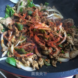 洋葱爆炒羊肉的做法步骤：8