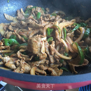 洋葱爆炒羊肉的做法步骤：9