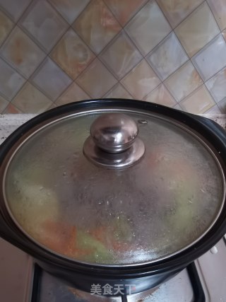 白菜粉丝肉丸煲的做法步骤：9
