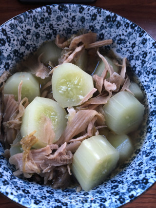 黄瓜笋干菜汤的做法步骤：3