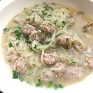 白萝卜汆肉丸的做法步骤：22