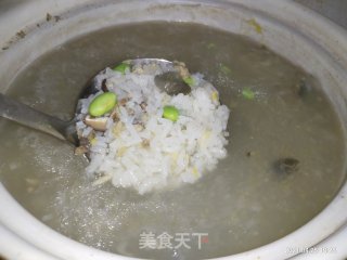 塘角鱼香菇毛豆砂锅粥的做法步骤：9