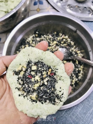 花生芝麻艾糍的做法步骤：10