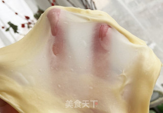 料多多の肉松小吐司，质感绵软，咸香味美的做法步骤：4