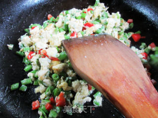 空心菜梗炒鸡蛋的做法步骤：7