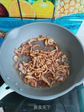 蒜薹木耳炒肉丝的做法步骤：10