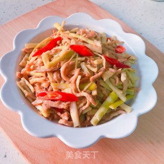 春笋炒肉的做法步骤：8