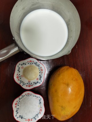木瓜牛奶冻的做法步骤：1