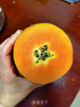 木瓜牛奶冻的做法步骤：7