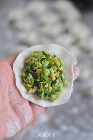就爱这口香～槐花鸡蛋饺子的做法步骤：5