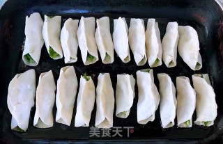 韭菜鲜肉锅贴的做法步骤：8