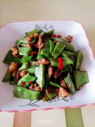 扁豆炒肉的做法步骤：7