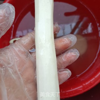 玫瑰花酿山药泥的做法步骤：2