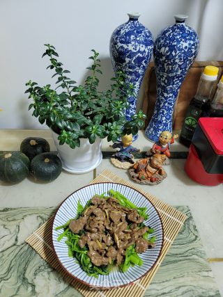 牛肉炒空心菜的做法步骤：14