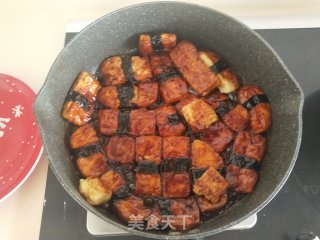 照烧海苔煎豆腐的做法步骤：9