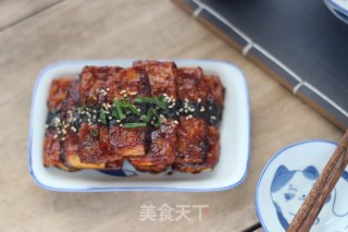 照烧海苔煎豆腐的做法步骤：10